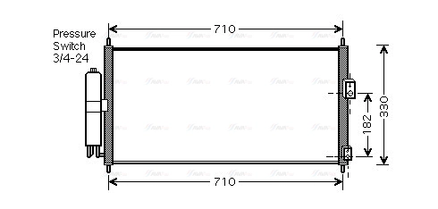 Condenser, air conditioning (DN5270D)