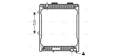 Radiator, engine cooling (MN2074)