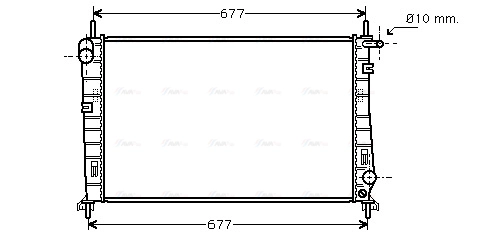 Radiator, engine cooling (FDA2266)