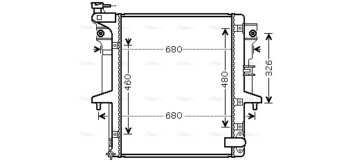 Radiator, engine cooling (MTA2202)