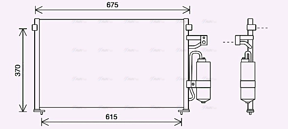 Condenser, air conditioning (DW5063D)