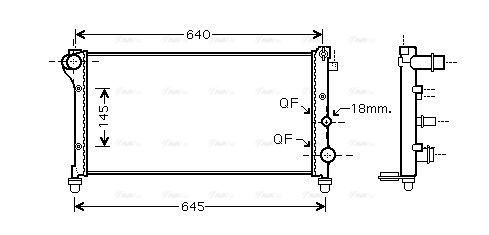 Radiator, engine cooling (FTA2379)