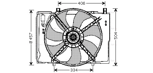 Fan, engine cooling (MS7504)