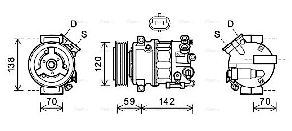 Compressor, air conditioning (OLK578)