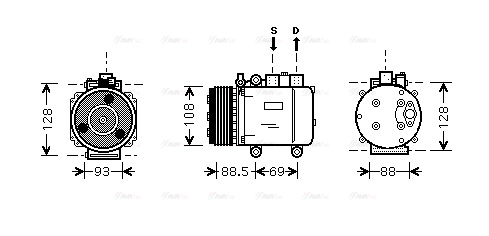 Compressor, air conditioning (FDK174)