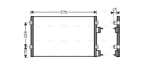 Condenser, air conditioning (CR5110)