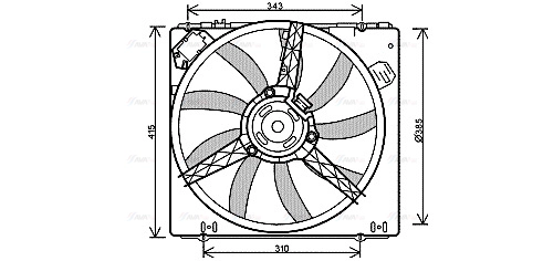 Fan, engine cooling (RT7540)