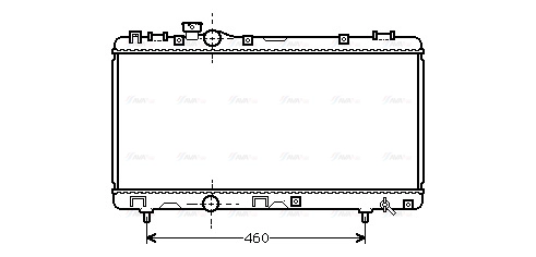 Radiator, engine cooling (TO2230)