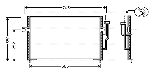 Condenser, air conditioning (MT5100)