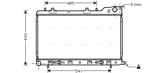 Radiator, engine cooling (SU2054)