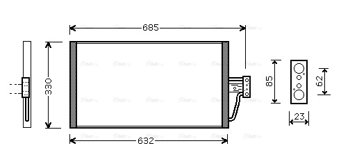 Condenser, air conditioning (BW5254)