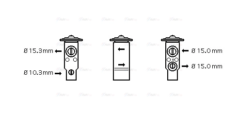 Expansion Valve, air conditioning (TO1070)