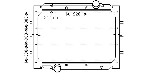 Radiator, engine cooling (MN2088)