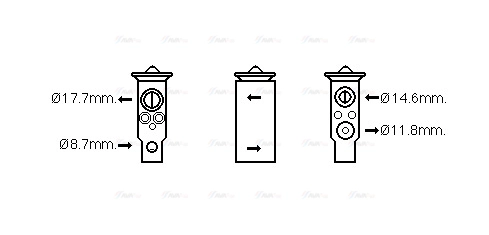 Expansion Valve, air conditioning (DN1380)