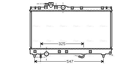 Radiator, engine cooling (TOA2350)
