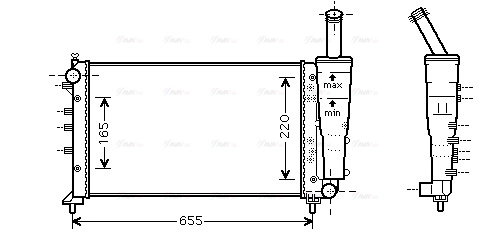 Radiator, engine cooling (FTA2299)