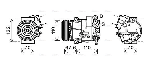 Compressor, air conditioning (OLAK605)