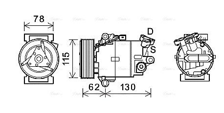 Compressor, air conditioning (DNAK386)