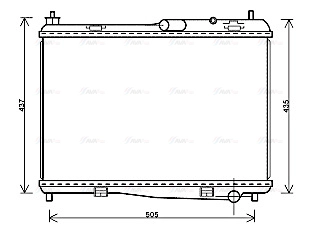 Radiator, engine cooling (FD2440)