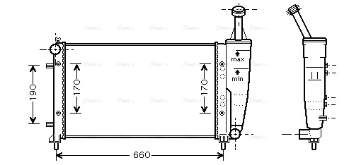 Radiator, engine cooling (FT2300)