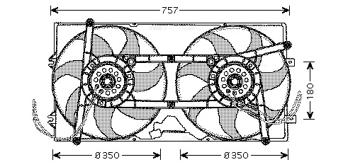 Fan, engine cooling (VN7504)