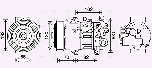 Compressor, air conditioning (TOK739)