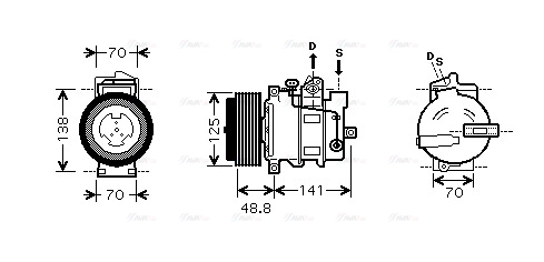 Compressor, air conditioning (MSK426)