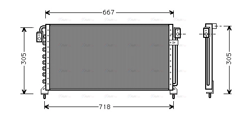 Condenser, air conditioning (SU5028)