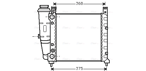 Radiator, engine cooling (FT2057)