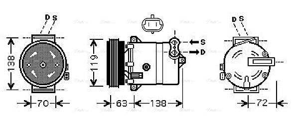 Compressor, air conditioning (FTAK334)