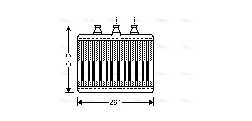Heat Exchanger, interior heating (BWA6271)