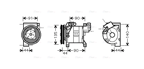 Compressor, air conditioning (DNK322)