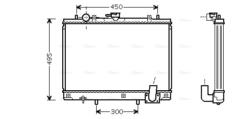 Radiator, engine cooling (MT2161)