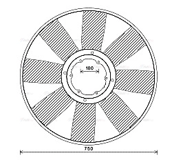 Fan, engine cooling (MEB274)