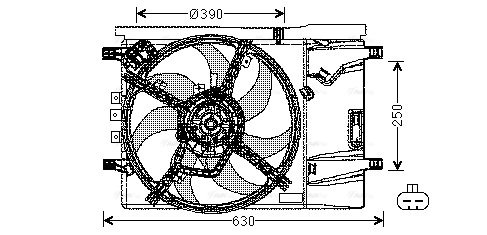Fan, engine cooling (OL7539)