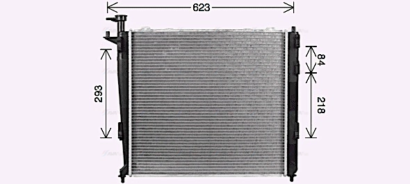 Radiator, engine cooling