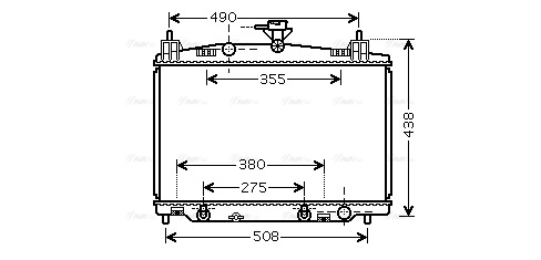Radiator, engine cooling (MZ2212)