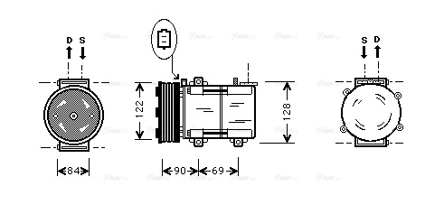 Compressor, air conditioning (FDK352)