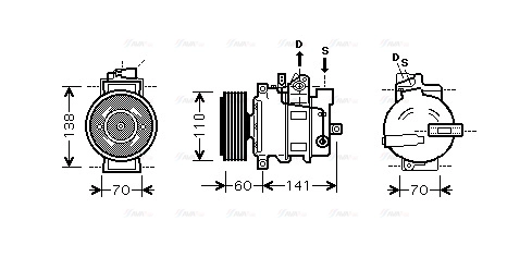 Compressor, air conditioning (AIK271)