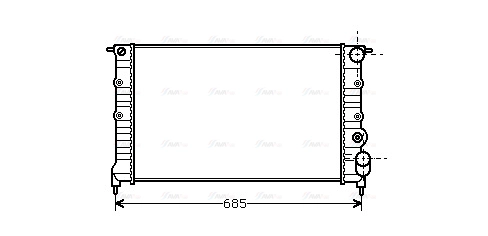 Radiator, engine cooling (RT2115)