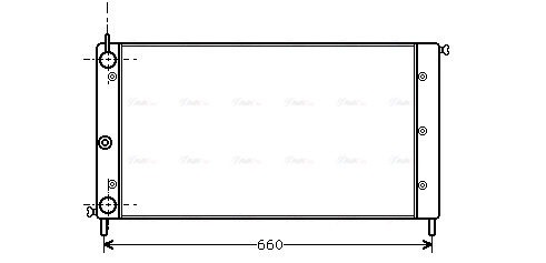 Radiator, engine cooling (FT2058)