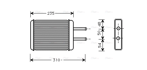 Heat Exchanger, interior heating (HY6069)
