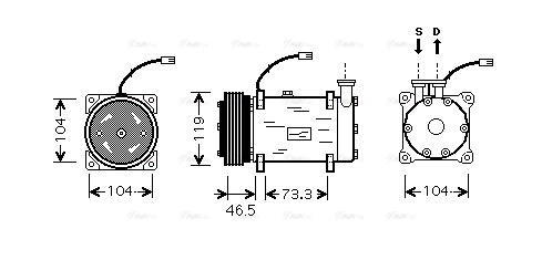 Compressor, air conditioning (CNAK030)