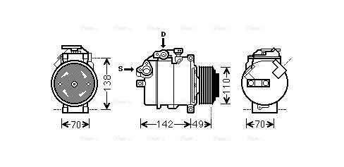 Compressor, air conditioning (BWAK411)