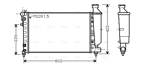 Radiator, engine cooling (CNA2116)