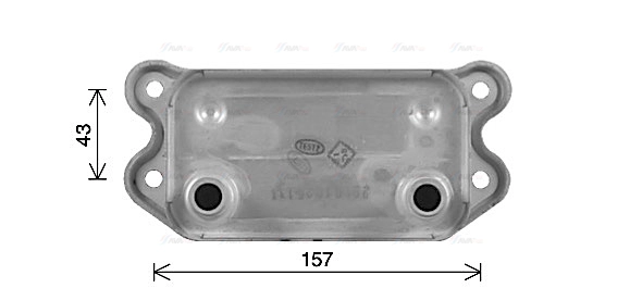Oil Cooler, engine oil (VO3298)