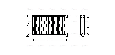 Heat Exchanger, interior heating (BW6344)