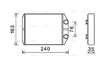 Heat Exchanger, interior heating (DAA6014)