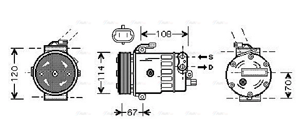 Compressor, air conditioning (OLAK319)