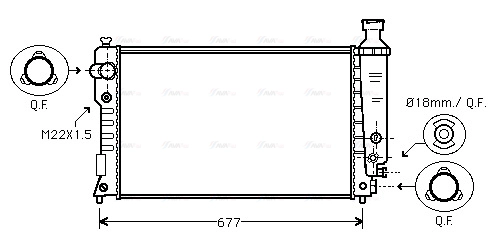 Radiator, engine cooling (PEA2125)